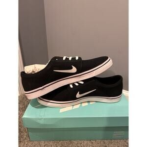 NIKE SB Portmore Canvas Shoe Black / White Style 723874 003 Mens Size 12.5 READ‎